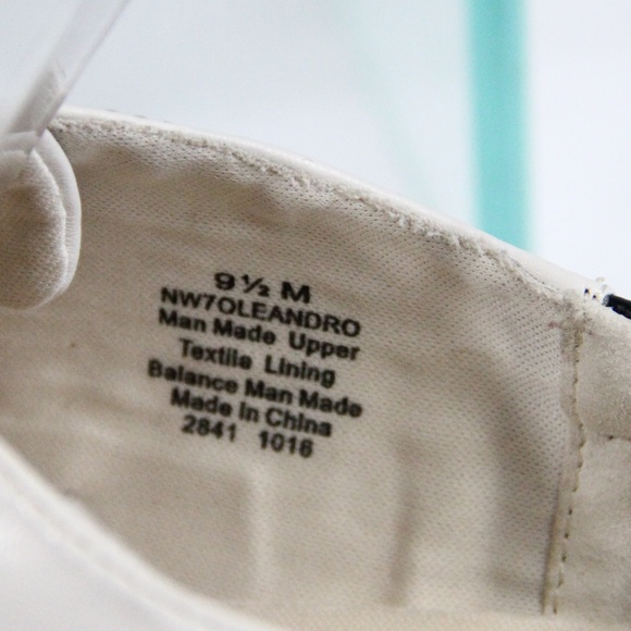 Nine West Fashion Sneaker sz 9.5 Women Platform Shoe Faux Leather - Picture 9 of 11